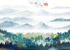 Papier peint Mountain & Scandinave, XXL, tendance