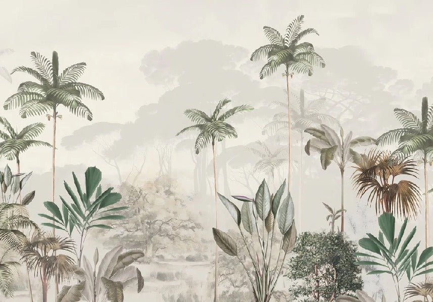 Papier peint panoramique jungle eden vert, XXL, tendance