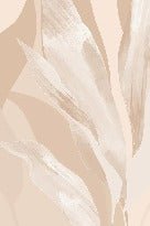 Beige floral wallpaper