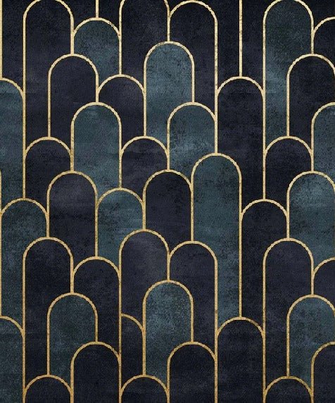 Papier peint dark blue chic, XXL, tendance