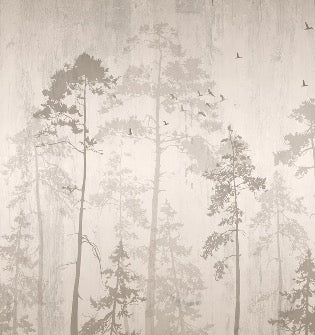 Papier peint Forêt automnale, mural concept, tendance