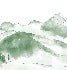 Papier peint montagne chaine des Aravis vert forêt