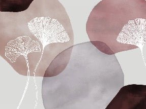 Papier peint panoramique abstrait pourpre