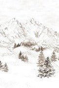 Papier peint montagne massif des Alpes