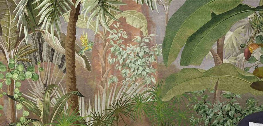 Papier peint panoramique jungle & léopard, XXL, tendance
