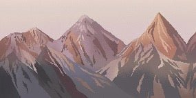Papier peint panoramique - Lumière sur les cimes