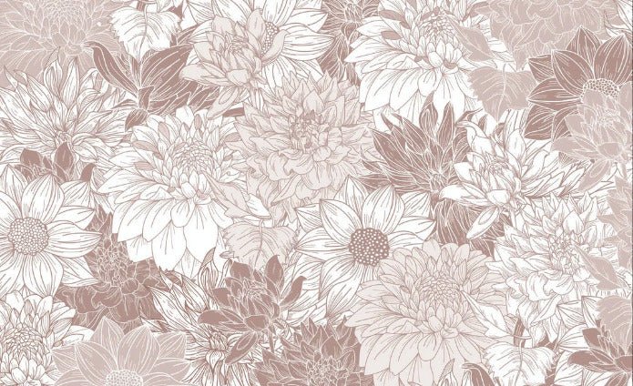 Dahlia flower toilet paper