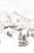 Papier peint montagne massif des Alpes