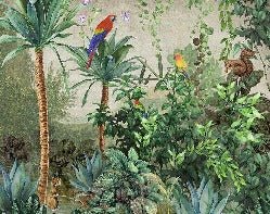 Papier peint Jungle Parrot