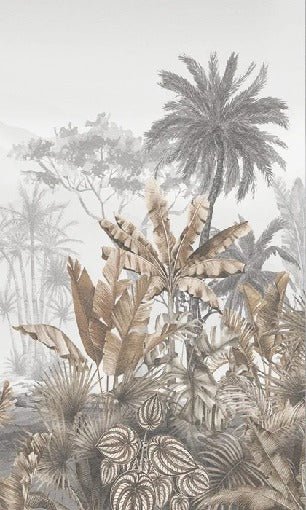 Tropical sepia wallpaper