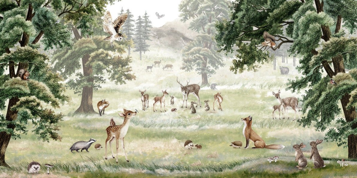 Papier peint enfant animaux et compagnie