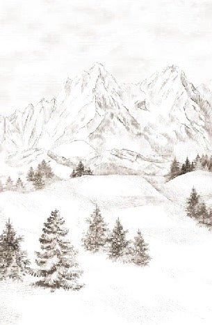 Papier peint montagne massif des Alpes, XXL, tendance