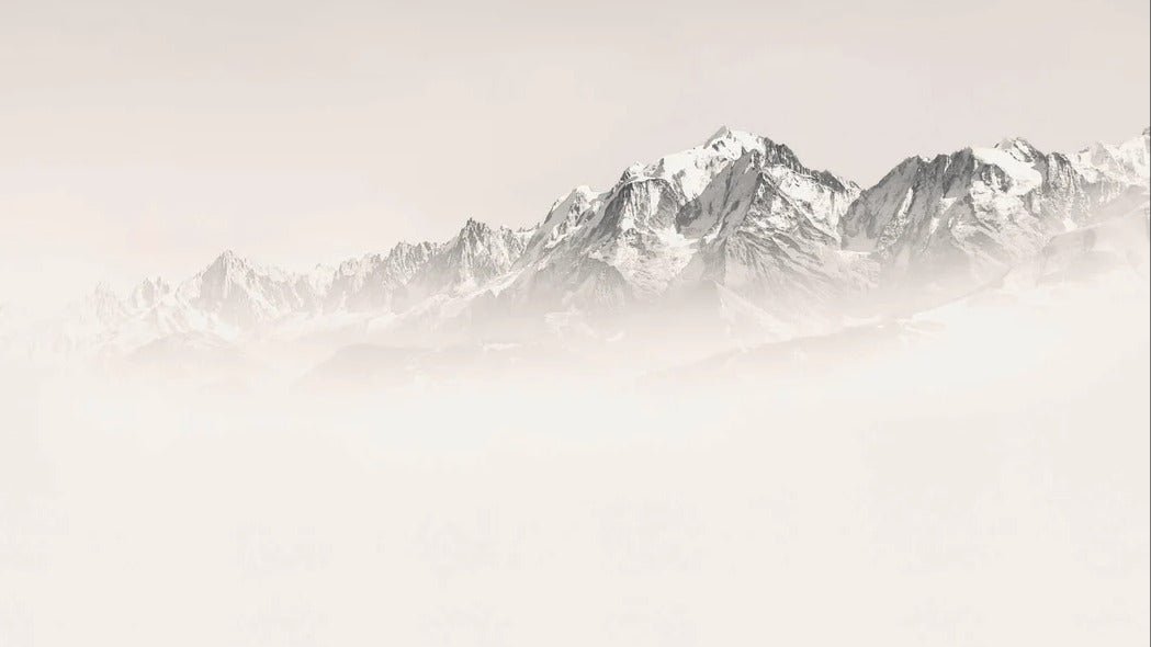 Papier peint Mont Blanc dans la brume sépia, XXL, tendance