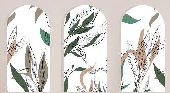 Papier peint flore architecturale