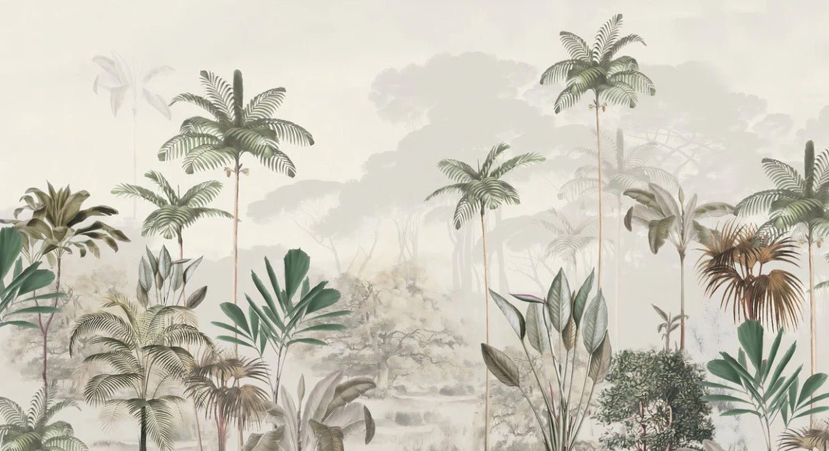 Papier peint panoramique jungle eden vert, XXL, tendance