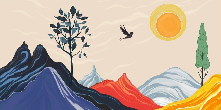 Papier peint panoramique zen color, XXL, tendance