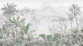 Tropical green wallpaper