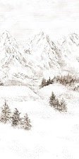 Papier peint montagne massif des Alpes