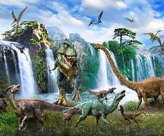 Papier peint Dinosaures 3D