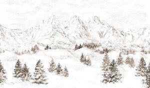 Papier peint montagne massif des Alpes