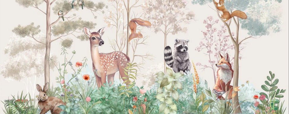 Papier peint chambre enfant nature magique beige, XXL, tendance