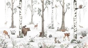Papier peint animaux printemps forêt, XXL, tendance
