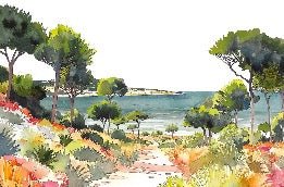 Papier peint panoramique air estival, XXL, tendance