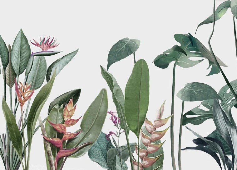 Papier peint panoramique Végétal tropical, XXL, tendance