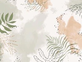 Papier peint panoramique aquarelle végétale