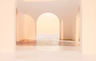 Papier peint panoramique design sunset arch