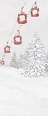 Red gondola mountain wallpaper