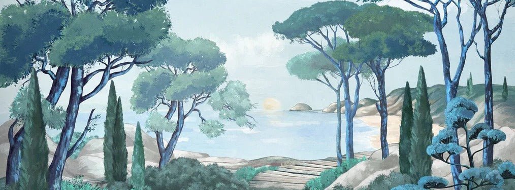 Papier peint balade dans les calanques, XXL, tendance