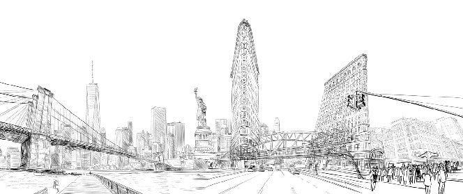 Papier peint architecture New York, XXL, tendance