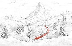 Papier peint panoramique Mont Cervin, XXL, tendance