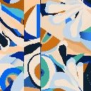 Papier peint abstrait vibrant, XXL, tendance