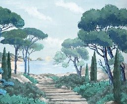 Papier peint balade dans les calanques, XXL, tendance