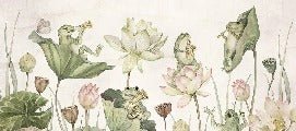 Children's wallpaper musical frogs