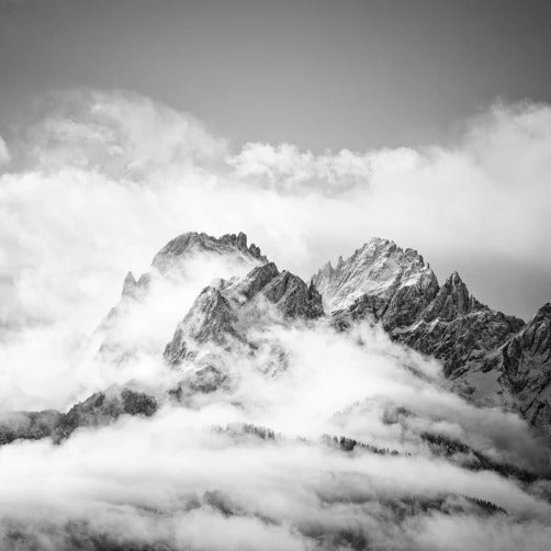 Dolomites peak panoramic wallpaper