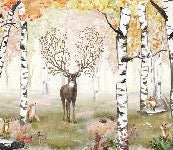 Papier peint enfant forêt magique
