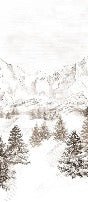 Papier peint montagne massif des Alpes