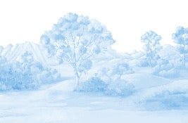 Papier peint paysage poétique bleu, XXL, tendance