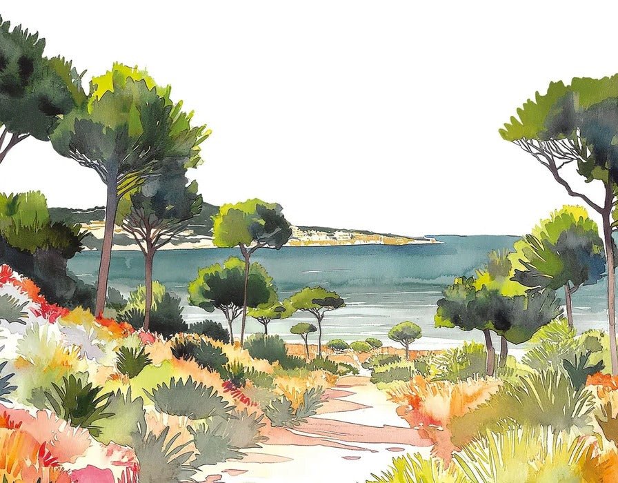 Panoramic summer air wallpaper