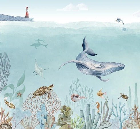 Papier peint panoramique vie marine, XXL, tendance