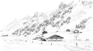 Wallpaper Clusaz ski fond montagne Confins