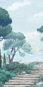 Papier peint balade dans les calanques, XXL, tendance