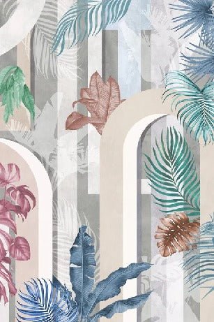 Papier peint tendance arche colorée, XXL, tendance