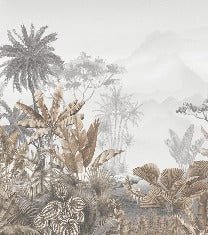 Papier peint tendance tropical sepia