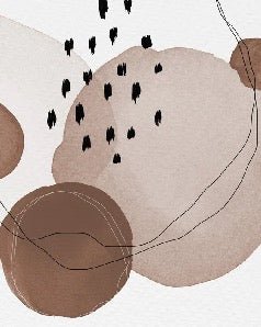 Papier peint moderne aquarelle marron