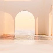 Papier peint panoramique design sunset arch