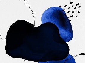 Modern watercolor wallpaper petrol blue